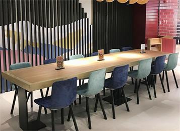 多人位肯德基麥當勞快餐廳西餐店實木桌椅